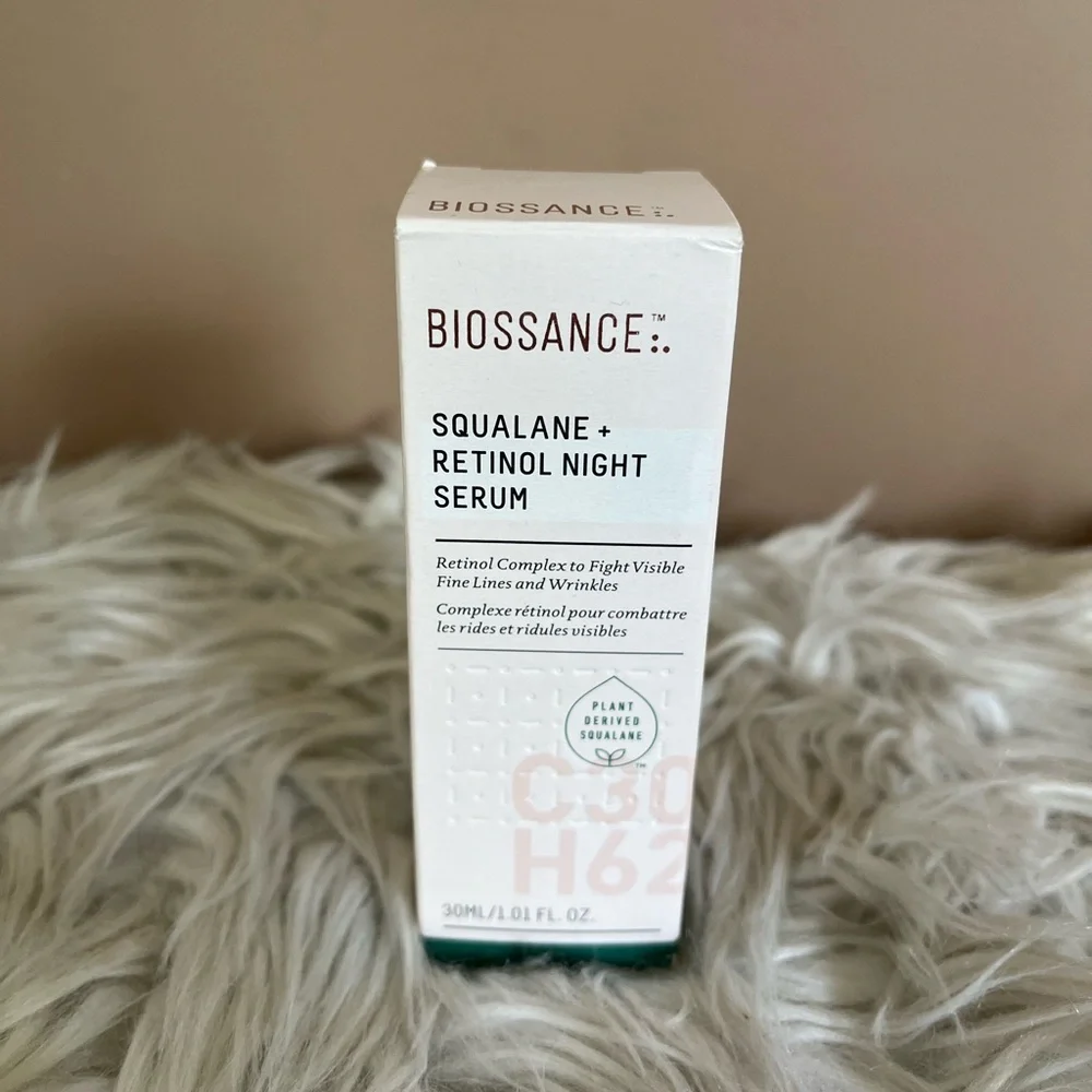 {Biossance} Squalane + Retinol Night Serum - Size 30 ml (1 fl oz) - NWT
